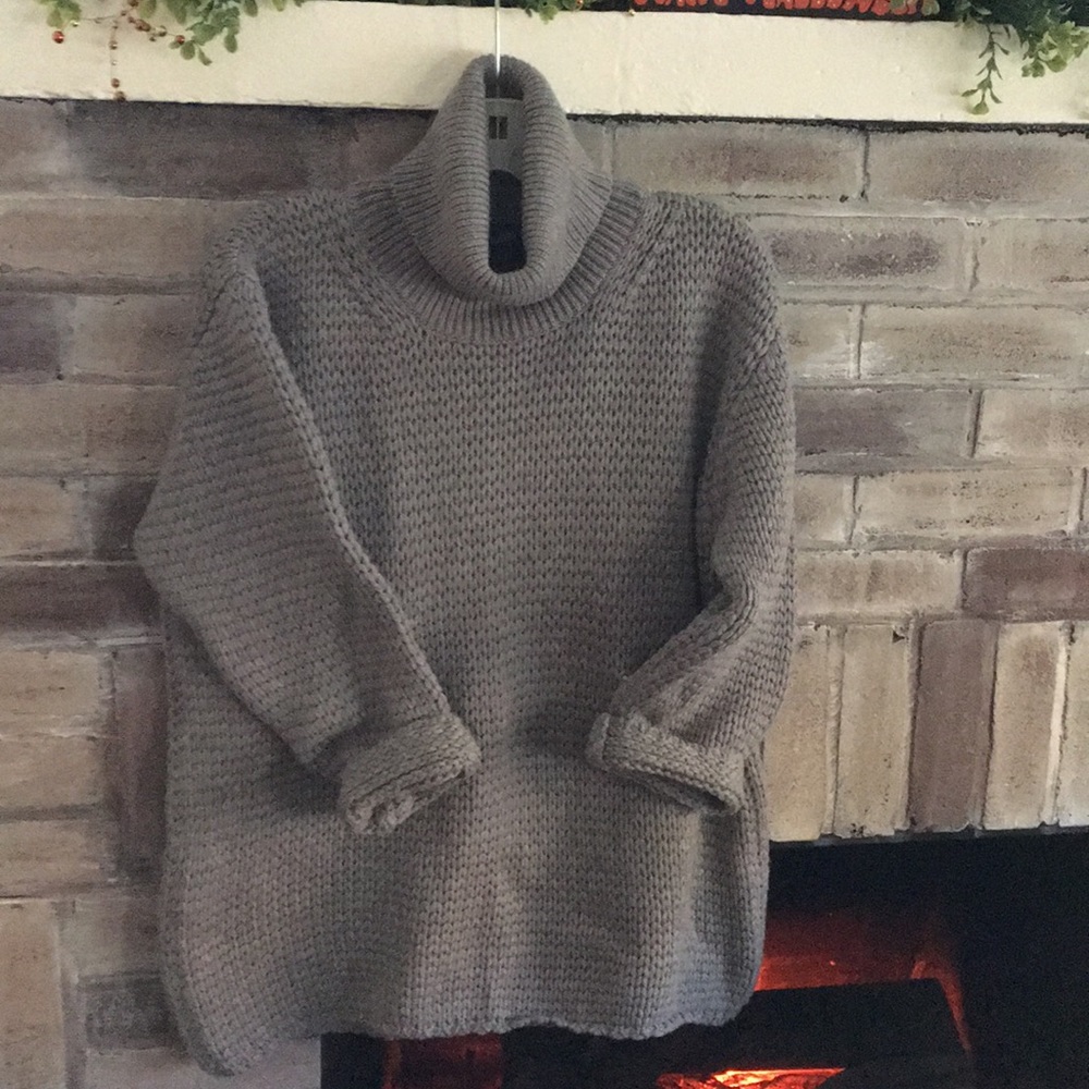 Warm cozy turtleneck sweater